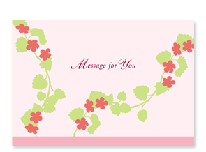 イイハナ特製の「母の日オリジナルメッセージカード」
